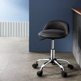 Artiss Salon Stool Swivel Chair Backrest Chairs - Close-Up Angle