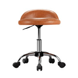 Artiss Salon Stool Swivel Chair Backrest Chairs - Side View