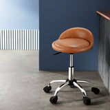 Artiss Salon Stool Swivel Chair Backrest Chairs - Close-Up Angle