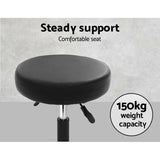 Artiss 2x Salon Stool Round Swivel Chair - 45-Degree Angle