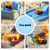 Keezi 2-in-1 Kids Sandpit Water Table Working Excavator Digger Sensory Play Toys - Close-Up Angle