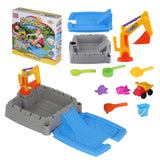 Keezi 2-in-1 Kids Sandpit Water Table Working Excavator Digger Sensory Play Toys - Low Angle