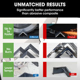 Baumr-AG 355mm Premium Ceramic Alloy Tooth Blade, Low Spark Cold Cut for Metal Cut Off Saw - Side View