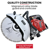 BAUMR-AG 350mm Professional Concrete Demolition Saw 74cc 2-Stroke, Wet and Dry Demo Cutting, 14' Diamond Blade, Anti-Vibration System
