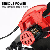 Baumr-AG 2400W 355mm 14' Metal Cut Off Cold Saw, Soft Start, 45 Degree Mitre Chop