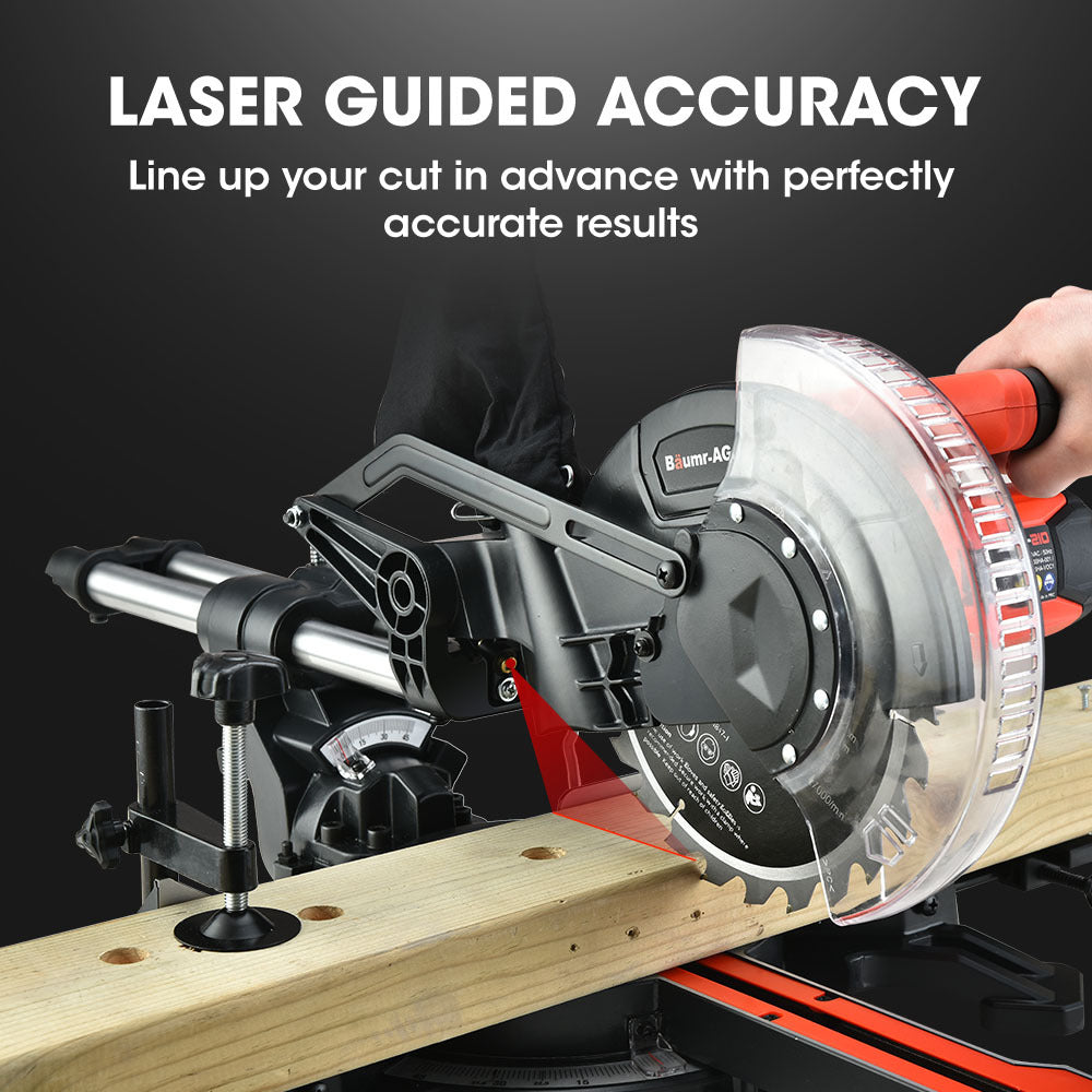 BAUMR-AG 210mm Sliding Compound Mitre Drop Saw