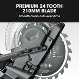 BAUMR-AG 210mm Sliding Compound Mitre Drop Saw