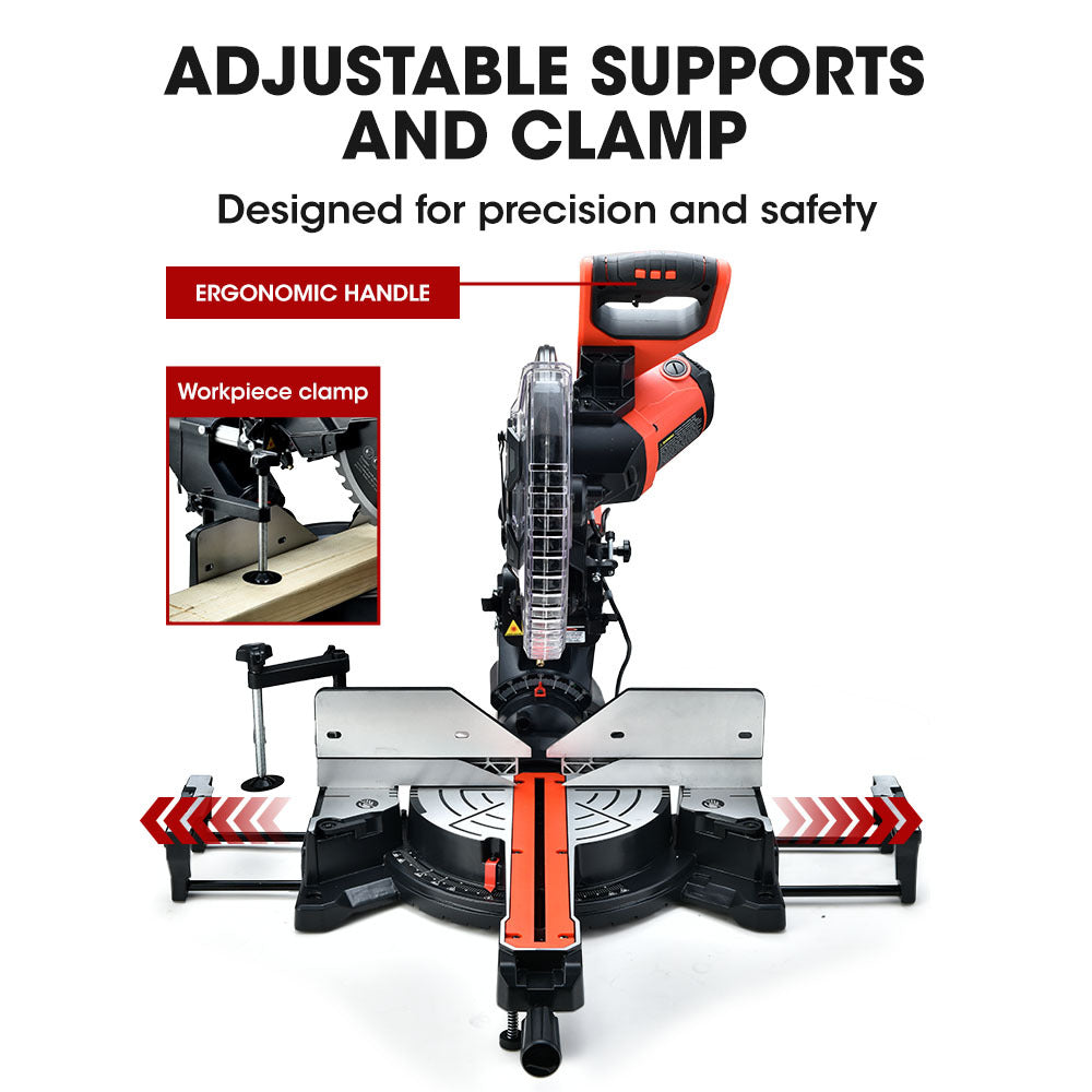 BAUMR-AG 305mm Dual Bevel Sliding Compound Mitre Drop Saw