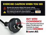 BAUMR-AG 125mm Wall Chaser with Dual Handles, Wet Cutting System, 4 Diamond Blades, Adjustable Depth