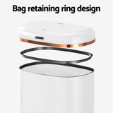 Devanti 38L Motion Sensor Bin Rubbish Automatic White