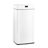 Devanti 45L Motion Sensor Bin Rubbish Automatic White - Low Angle