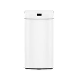 Devanti 45L Motion Sensor Bin Rubbish Automatic White - Side View
