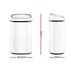 Devanti 58L Motion Sensor Bin Rubbish Automatic White, image 2