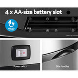 Devanti 68L Motion Sensor Bin Rubbish Automatic Silver - Rear View