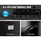 Devanti 68L Motion Sensor Bin Rubbish Automatic Black - Rear View