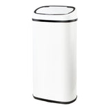 Devanti 68L Motion Sensor Bin Rubbish Automatic White - Low Angle