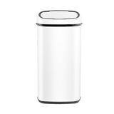 Devanti 68L Motion Sensor Bin Rubbish Automatic White - Side View