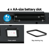 Devanti 70L Motion Sensor Bin Pedal Bins Automatic Black - Rear View