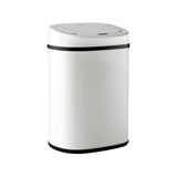 Devanti 82L Motion Sensor Bin Rubbish Automatic White - Side View