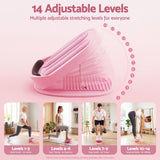Everfit Slant Board, Balance Board, 14-Level Adjustable Incline Calf Stretcher for Stretching, Squats and Home Fitness Pink - Top-Down View