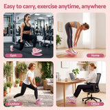 Everfit Slant Board, Balance Board, 14-Level Adjustable Incline Calf Stretcher for Stretching, Squats and Home Fitness Pink - Low Angle