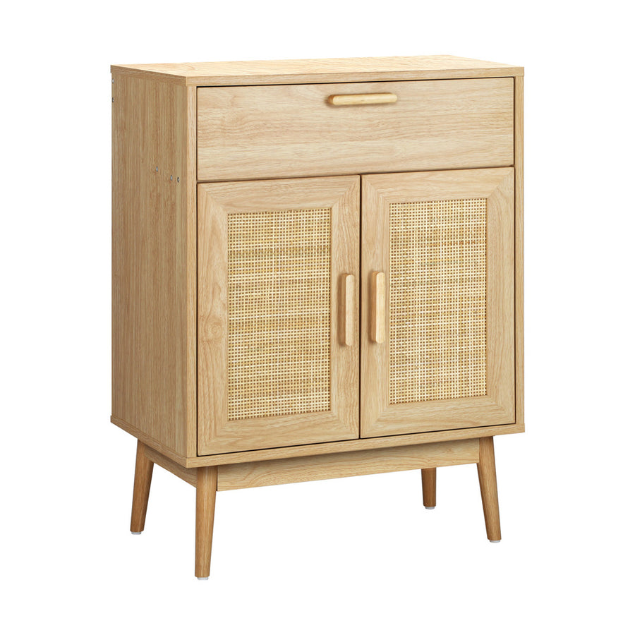 Oikiture Sideboard Rattan Hallyway Table Wood, image 7