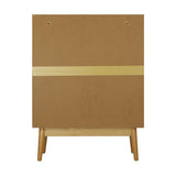 Oikiture 2x Buffet Sideboard Rattan Cupboard Cabinet Storage - Side View
