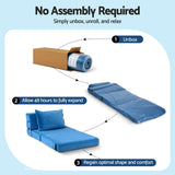 Artiss 2 Pack Folding Sofa Bed Armless Lounger Foam Floor Sofas Futons Couches - Extra Image