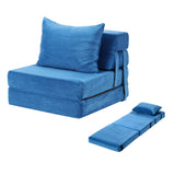 Artiss 2 Pack Folding Sofa Bed Armless Lounger Foam Floor Sofas Futons Couches - Extra Image