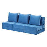 Artiss 3 Pack Folding Sofa Bed Armless Lounger Foam Floor Sofas Futons Couches - Extra Image