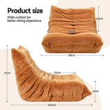 Artiss Lazy Sofa Accent Chair Floor Couch Leisure Lounge Foam Pouffe Recliner - Side View