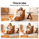 Artiss Lazy Sofa Accent Chair Floor Couch Leisure Lounge Foam Pouffe Recliner - 45-Degree Angle