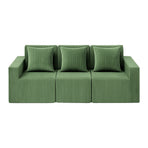 Artiss Modular 3-Seater Sofa Bed Convertible Sectional Floor Couch with Deep Seat