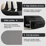 Artiss Lazy Sofa 2 Seaters Accent Caterpillar Chair Floor Couch Armless Lounge - Extra Image