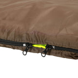 Weisshorn Sleeping Bag Double Bags Thermal Camping Hiking Tent Brown -5°C - Rear View