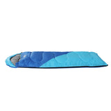 Weisshorn Sleeping Bag Kids Single 172cm Thermal Camping Hiking Blue - Top-Down View