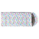 Weisshorn Sleeping Bag Kids Single Bags 180cm Thermal Camping Hiking White - Side View