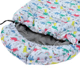 Weisshorn Sleeping Bag Kids Single Bags 180cm Thermal Camping Hiking White - Top-Down View