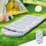 Weisshorn Sleeping Bag Kids Single Bags 180cm Thermal Camping Hiking White - Close-Up Angle