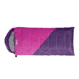Weisshorn Sleeping Bag Kids Single 172cm Thermal Camping Hiking Pink - Side View