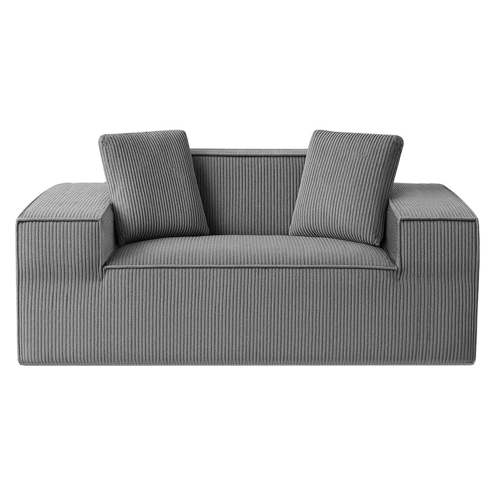 Artiss 2 Seater Sofa Loveseat Sofas Bed Couch No Assembly Corduroy Small Couches Apartement