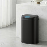 Devanti 50L Sensor Bin Motion Rubbish Automatic Black - Low Angle