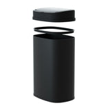Devanti 50L Sensor Bin Motion Rubbish Automatic Black - Side View