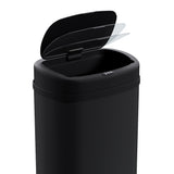 Devanti 50L Sensor Bin Motion Rubbish Automatic Black - Top-Down View