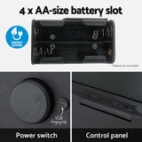 Devanti 50L Sensor Bin Motion Rubbish Bins Kitchen Automatic Trash Can Black - Rear View