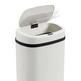Devanti 50L Sensor Bin Motion Rubbish Automatic White - Top-Down View