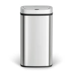 Devanti 60L Sensor Bin Motion Rubbish Automatic Silver, image 3