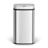 Devanti 60L Sensor Bin Motion Rubbish Automatic Silver - Side View