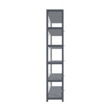 Oikiture Display Cabinet 5 Tiers Clear Door Grey - Extra Image