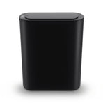 Devanti Automatic Trash Bin with Lid 21L Motion Sensor Kitchen Bin Touchless Garbage Can Modern Black Plastic Slim Rubbish Bin with Liner Holder for Kitchen, Home, Office